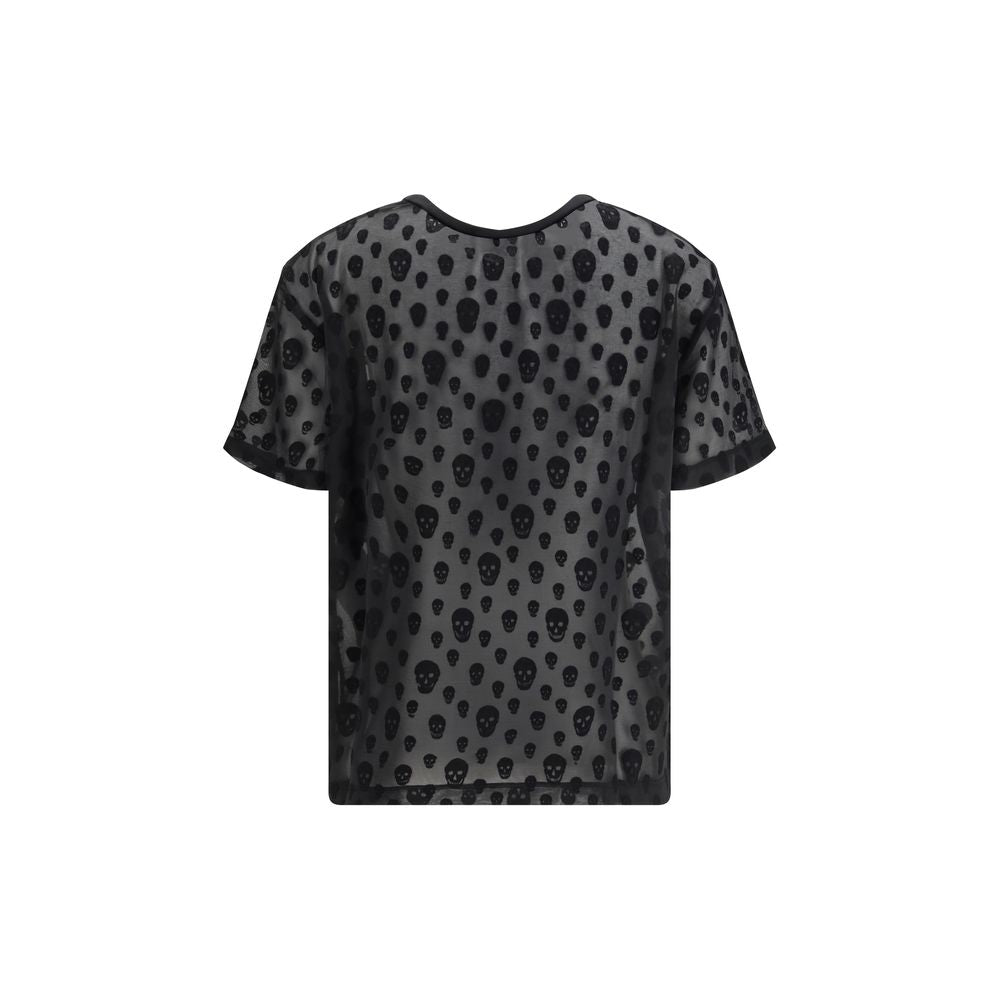 T-shirt in poliammide nera