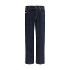 Black Cotton Slim Fit Jeans