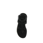 Black Calf Leather Bos Taurus Platform Sandals