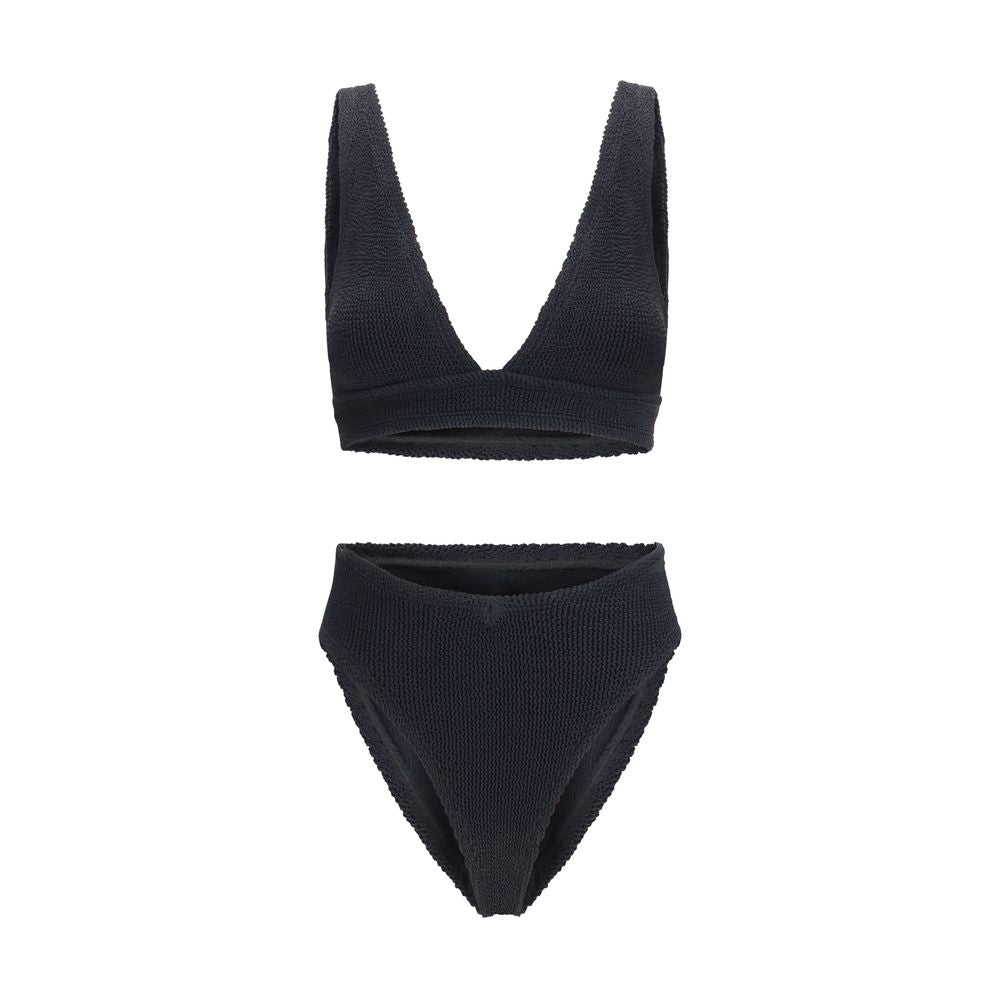 Schwarzer Polyamid-Bikini