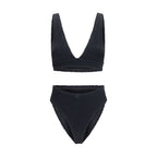 Schwarzer Polyamid-Bikini