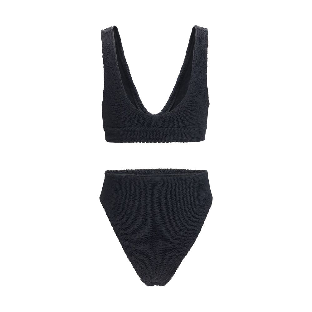 Schwarzer Polyamid-Bikini