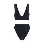 Schwarzer Polyamid-Bikini