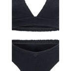 Schwarzer Polyamid-Bikini