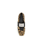 Beige Calf Leather Bos Taurus Ballet Flats