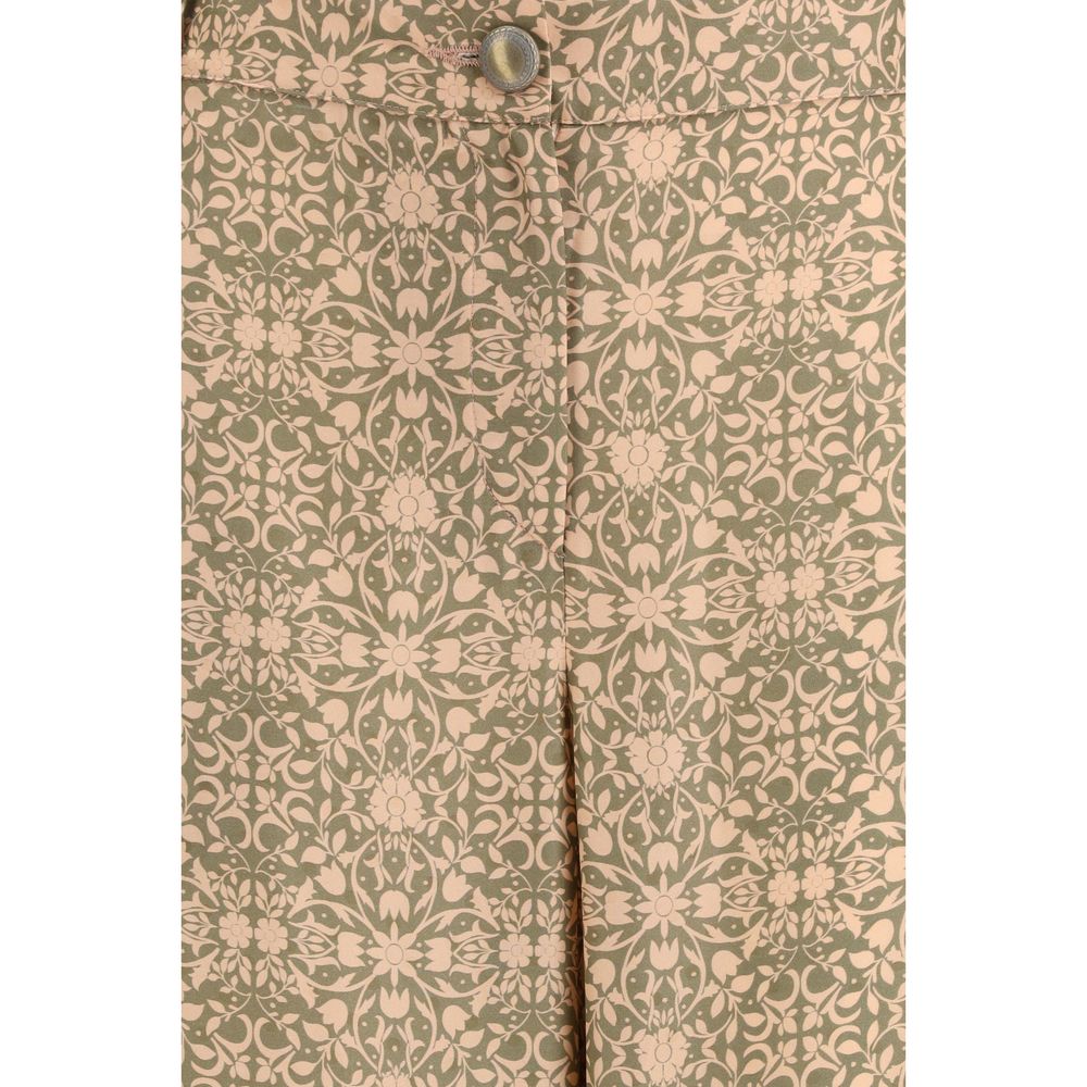 Mehrfarbige Viskose-Freizeithose