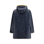 Blauer Polyester-Mantel