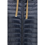 Blauer Polyester-Mantel