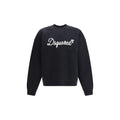Schwarzes Baumwollsweatshirt