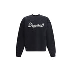 Schwarzes Baumwollsweatshirt