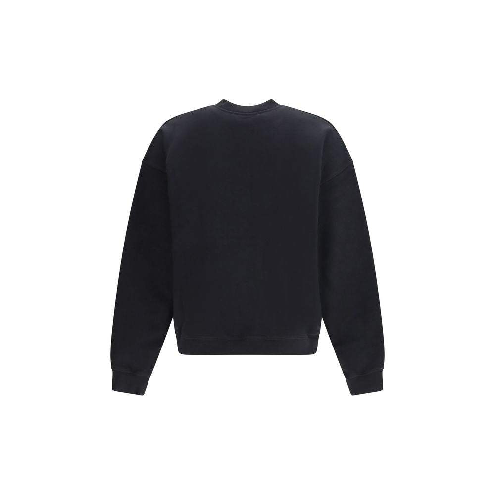 Schwarzes Baumwollsweatshirt