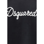 Schwarzes Baumwollsweatshirt