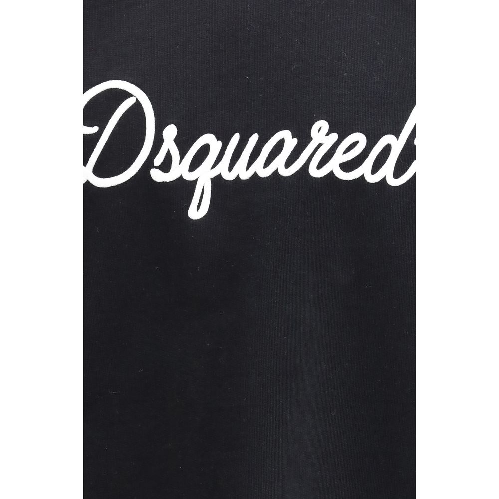 Schwarzes Baumwollsweatshirt