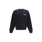 Schwarzes Baumwollsweatshirt
