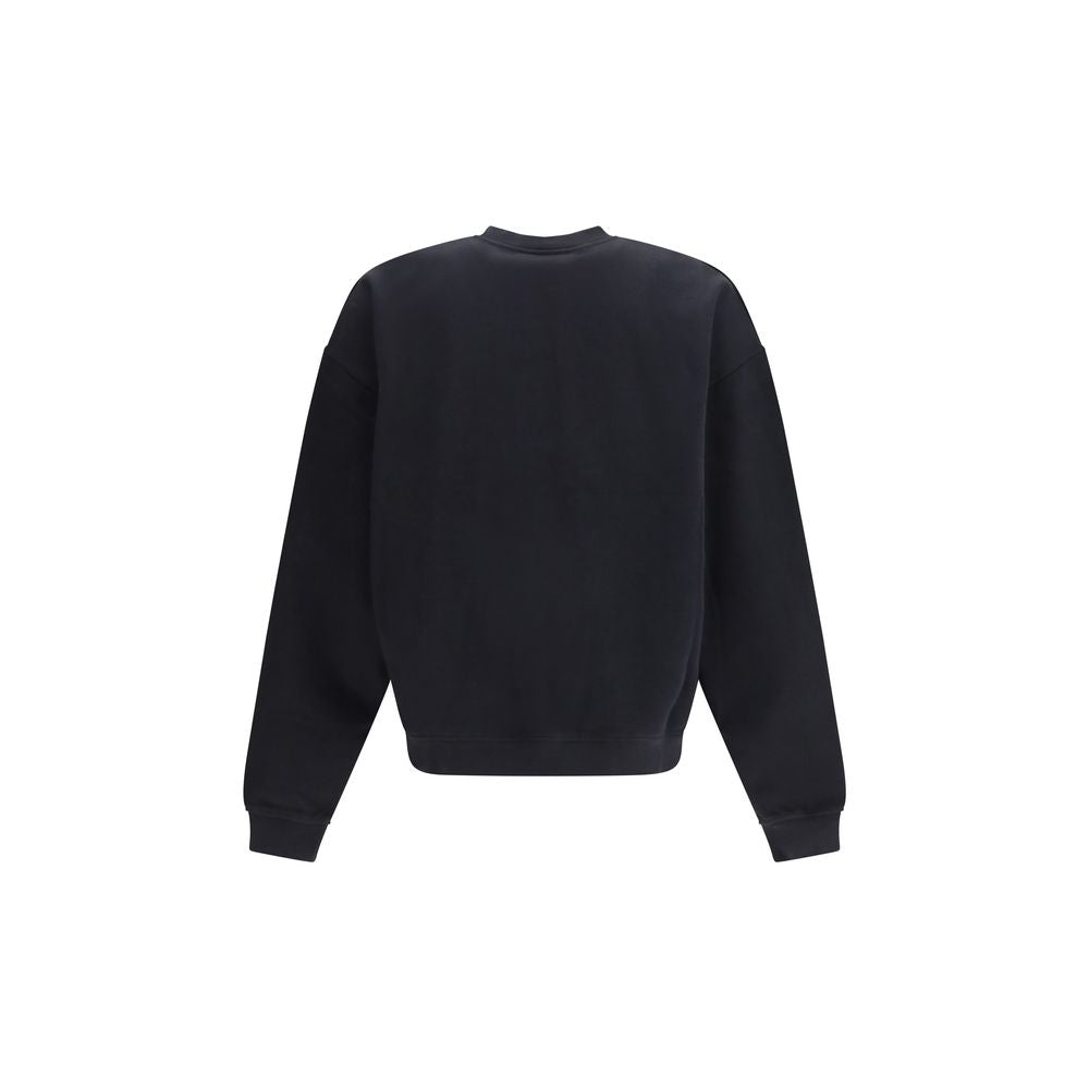 Schwarzes Baumwollsweatshirt