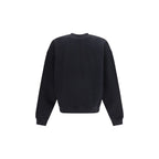 Schwarzes Baumwollsweatshirt