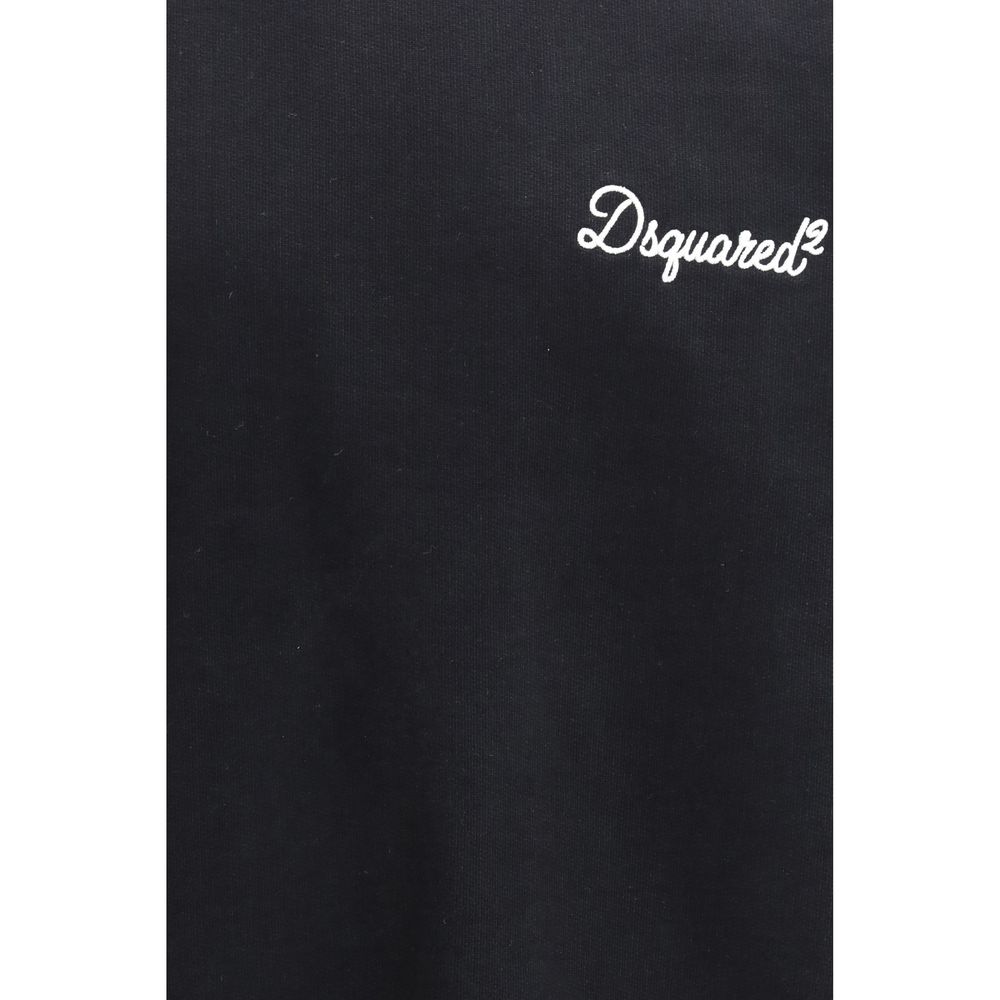 Schwarzes Baumwollsweatshirt