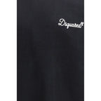 Schwarzes Baumwollsweatshirt