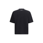 Schwarzes Baumwoll-T-Shirt