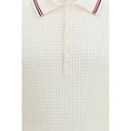 Weißes Baumwoll-Poloshirt