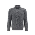 Grauer Kaschmirpullover