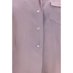 Camicia di seta viola