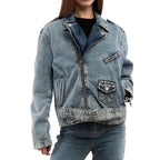 Multicolor Cotton Denim Jacket