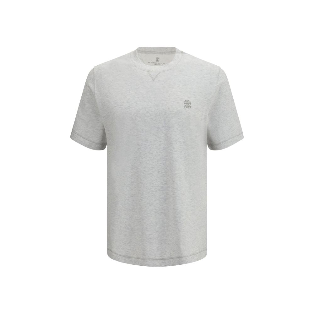 T-Shirt in Grigio Cotone