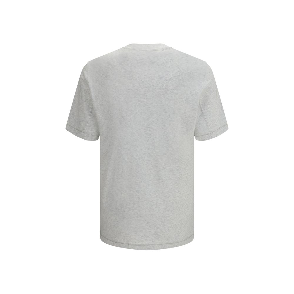 T-Shirt in Grigio Cotone