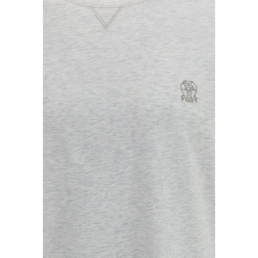 T-Shirt in Grigio Cotone