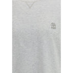 T-Shirt in Grigio Cotone