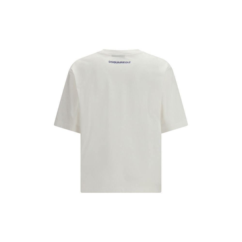 Weißes Baumwoll-T-Shirt