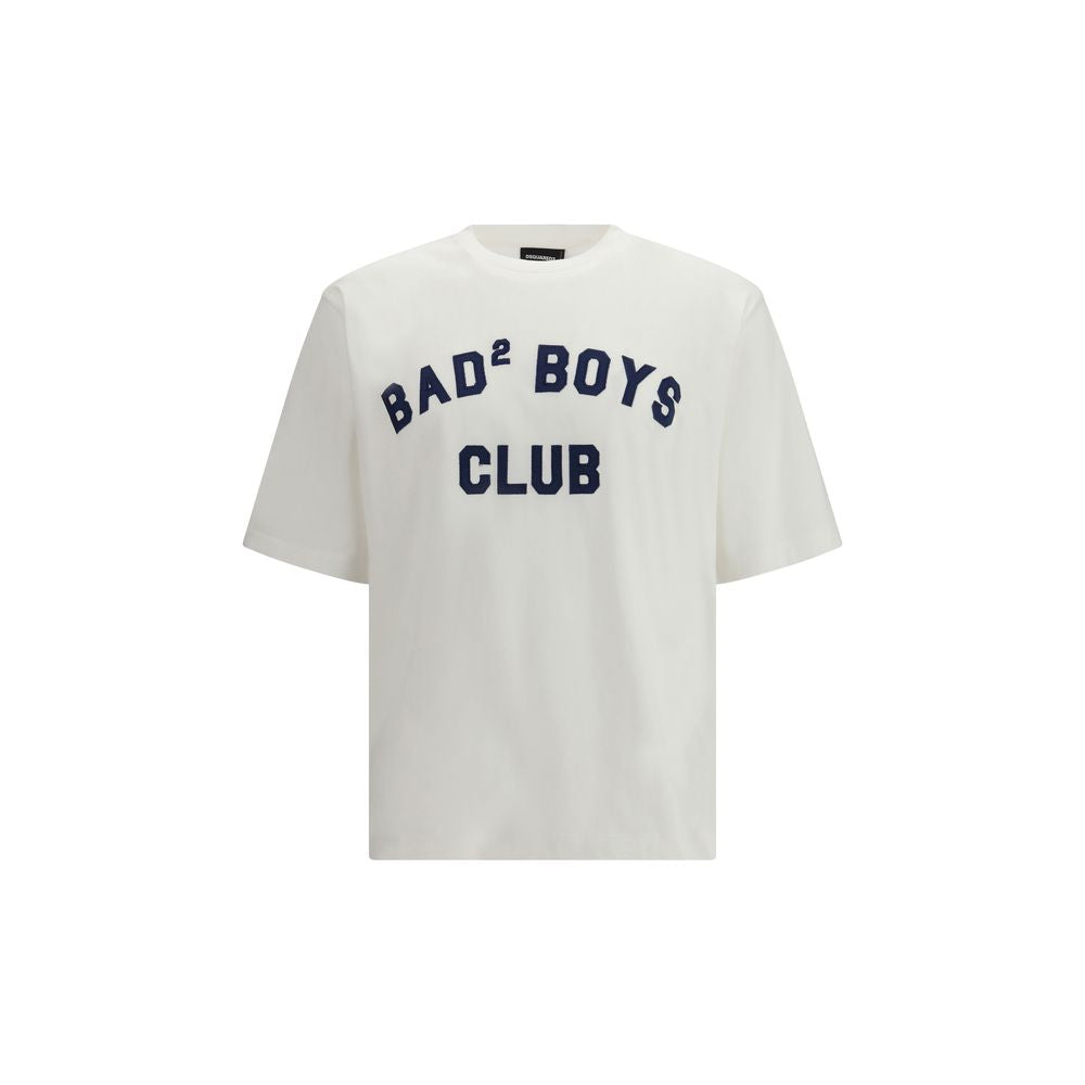 Weißes Baumwoll-T-Shirt