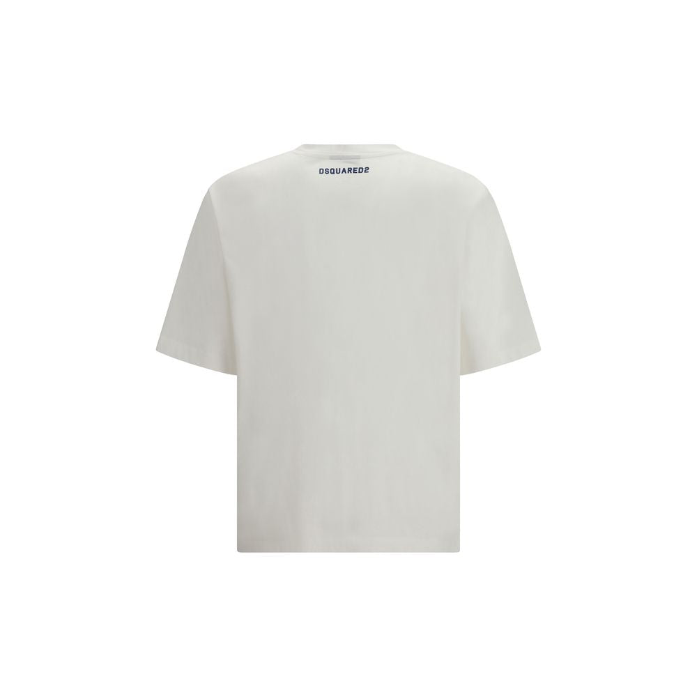 Weißes Baumwoll-T-Shirt
