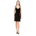 Black Viscose Casual Dress