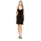Black Viscose Casual Dress