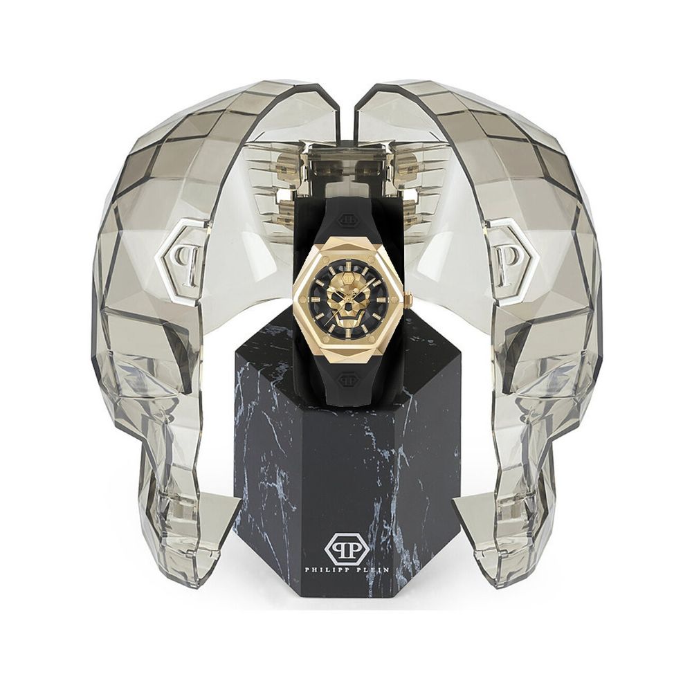Schwarze synthetische Armbanduhr