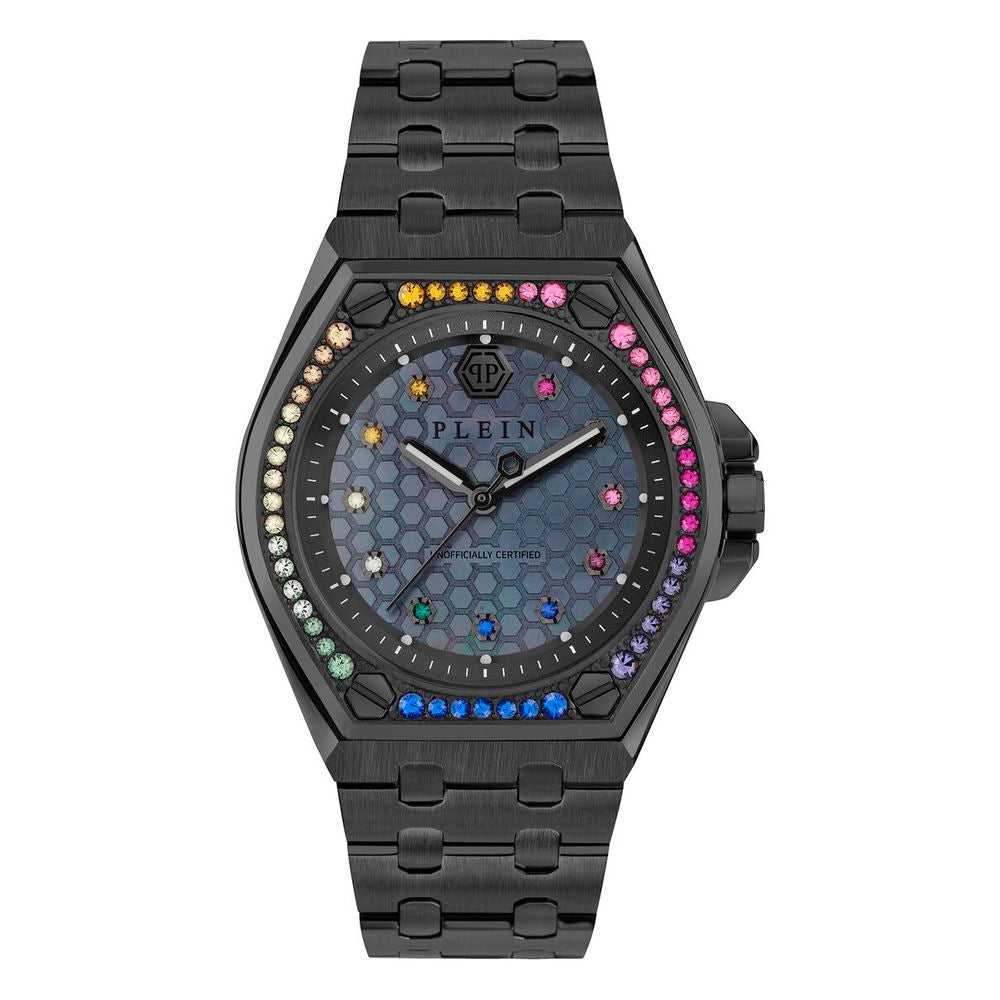 Schwarze Dresswatch aus Edelstahl