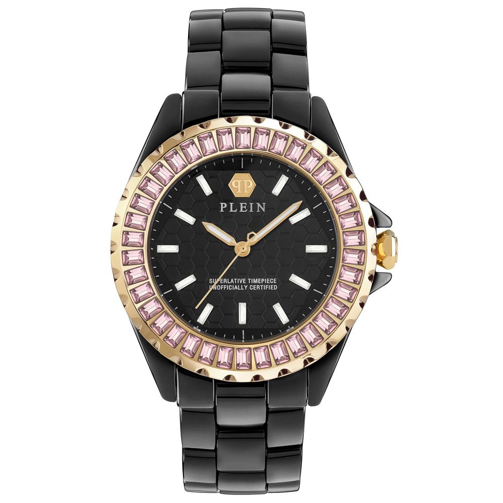 Schwarze Keramik-Dresswatch