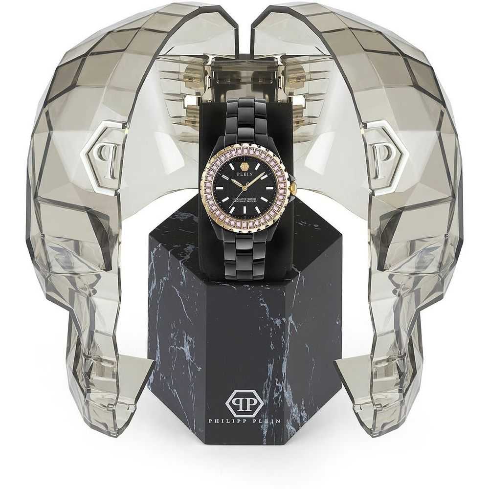 Schwarze Keramik-Dresswatch