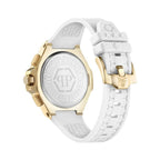 Weiße Synthetik-Armbanduhr