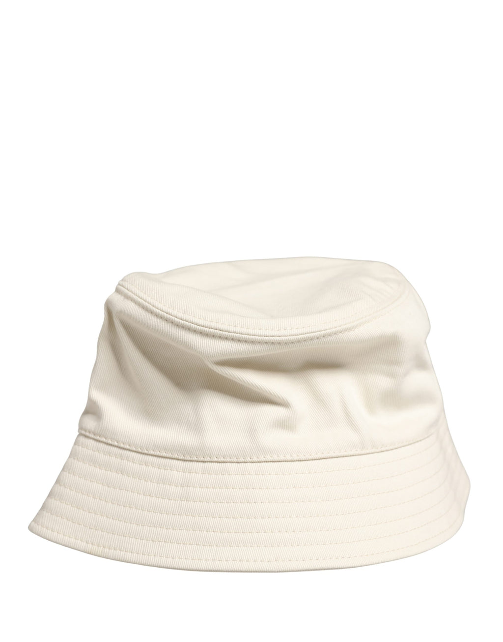 Men White Cotton Bucket Fisherman Hat