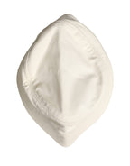 Men White Cotton Bucket Fisherman Hat