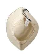 Men White Cotton Bucket Fisherman Hat