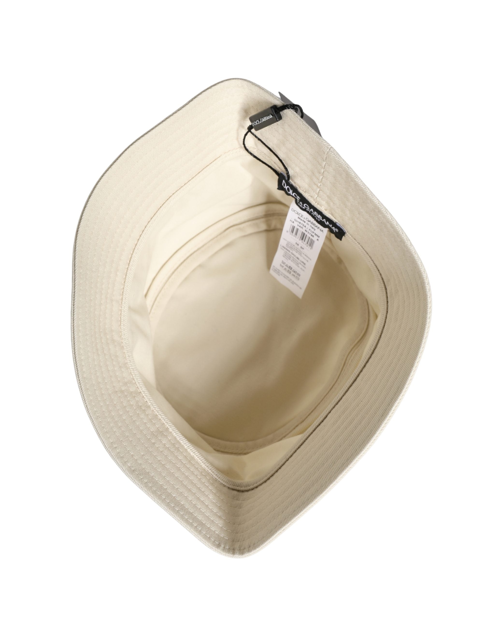 Men White Cotton Bucket Fisherman Hat