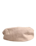 Herren Beige Baumwolle Schiebermütze