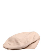 Herren Beige Baumwolle Schiebermütze