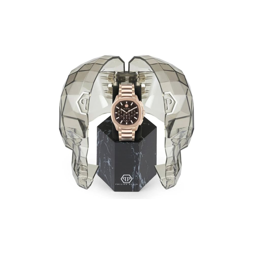 Mehrfarbige Edelstahl-Armbanduhr