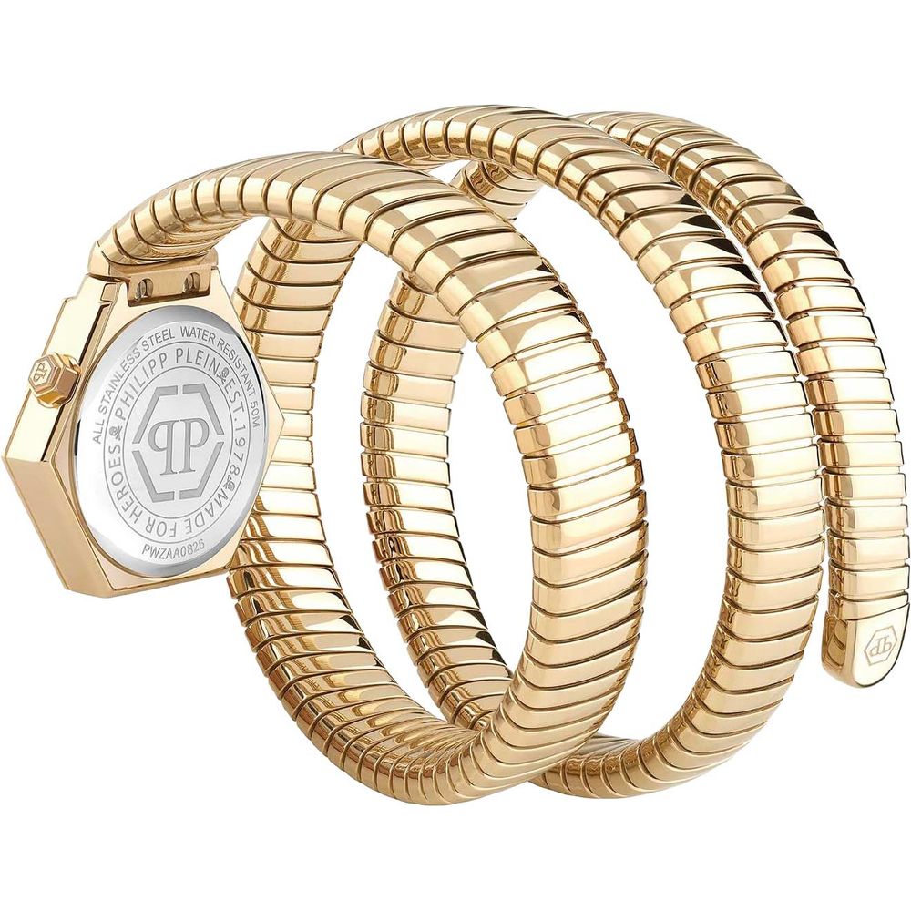 Goldene Edelstahl-Kleideruhr