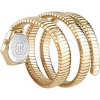 Goldene Edelstahl-Kleideruhr